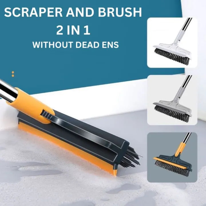 2-in-1 Floor Cleaning Broom Wiper