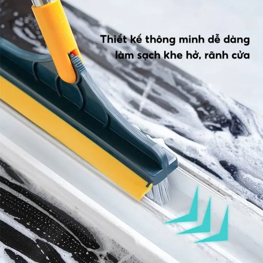 2-in-1 Floor Cleaning Broom Wiper