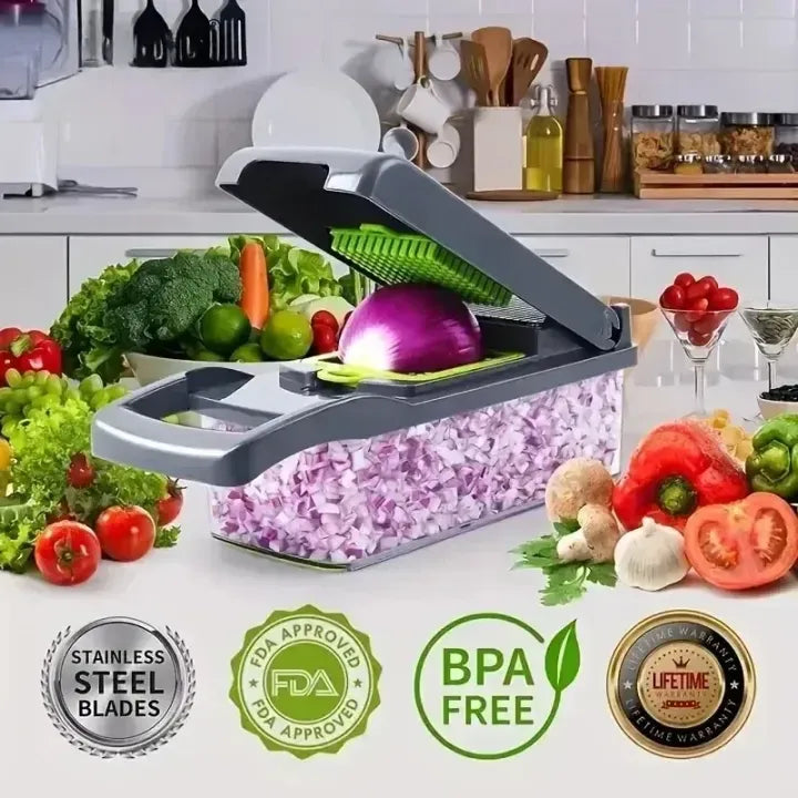 3-in-1 Vegetable Chopper & Cutter