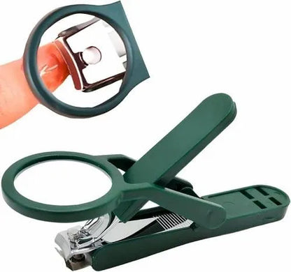 2-in-1 Nail Clipper with Magnifying Glass