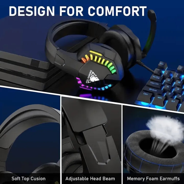 RGB Gaming Headset with Microphone