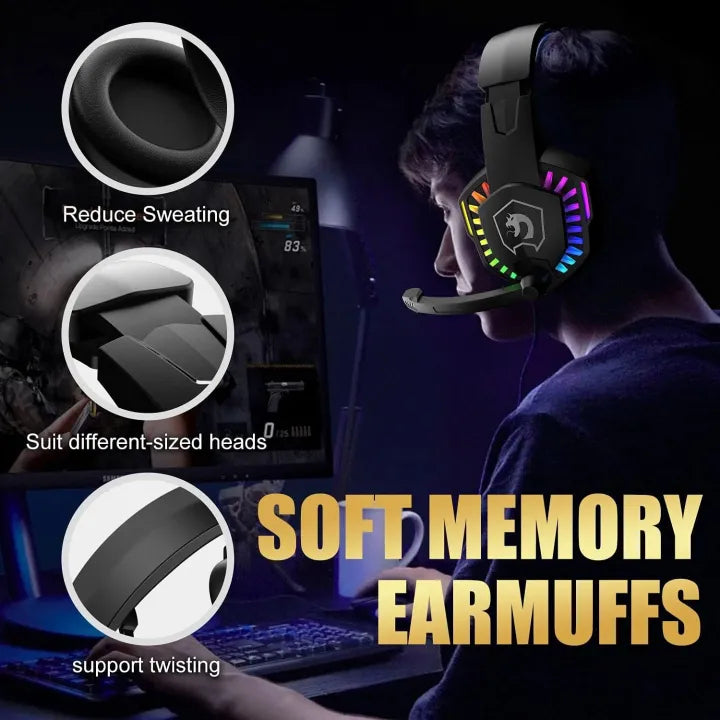 RGB Gaming Headset with Microphone