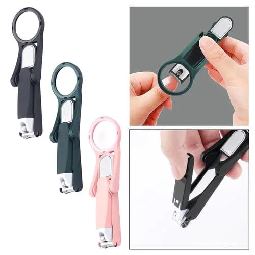 2-in-1 Nail Clipper with Magnifying Glass