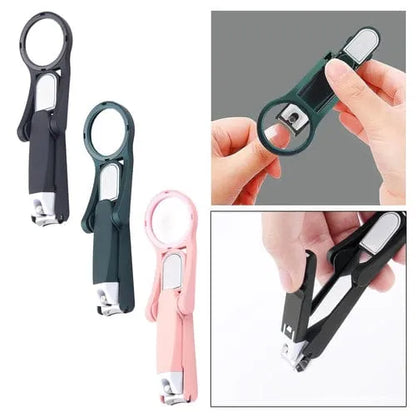 2-in-1 Nail Clipper with Magnifying Glass