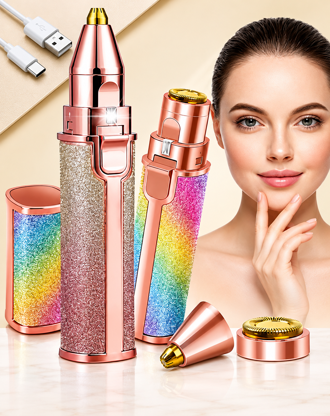 2-in-1 Flawless Eyebrow Trimmer
