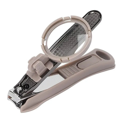 2-in-1 Nail Clipper with Magnifying Glass