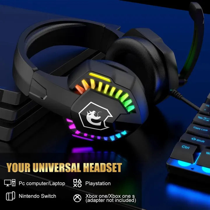 RGB Gaming Headset with Microphone